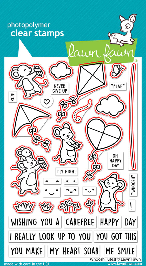 Whoosh, kites! Stamps and Dies Bundle by Lawn Fawn